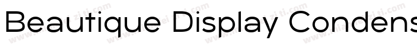 Beautique Display Condensed Medium字体转换
